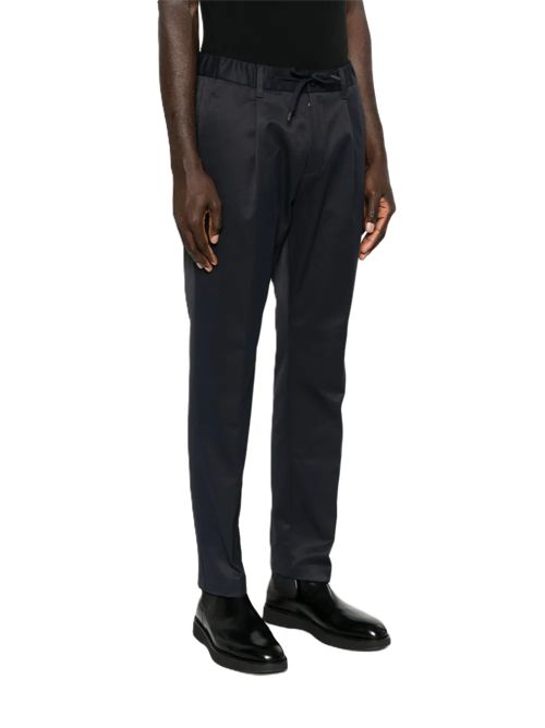 Pantaloni affusolati con coulisse blu HERNO | PT000236U129059200 BLU